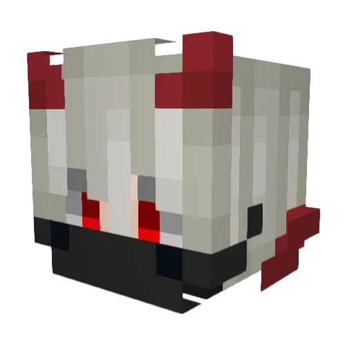 Rishazo Minecraft avatar head, 3D render