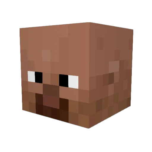 RisingBalls Minecraft avatar head, 3D render