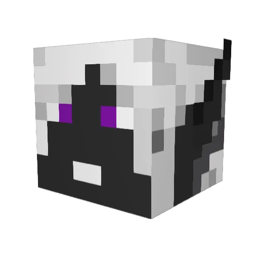 RisingGod Minecraft avatar head, 3D render