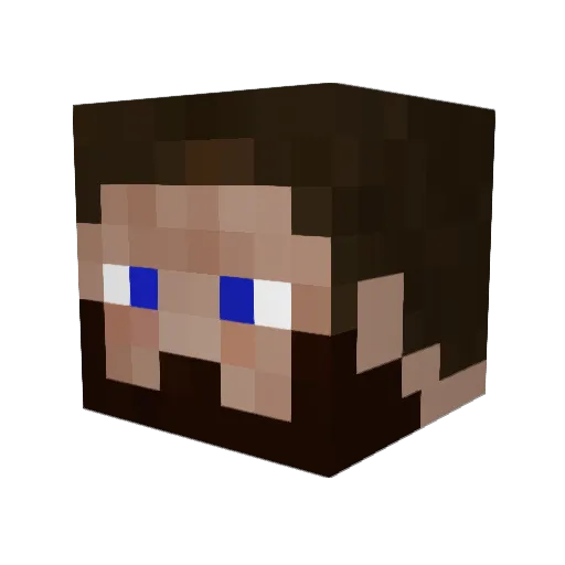 RisingHavoc Minecraft avatar head, 3D render