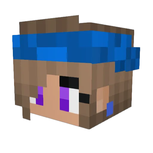 Rising_Skye Minecraft avatar head, 3D render