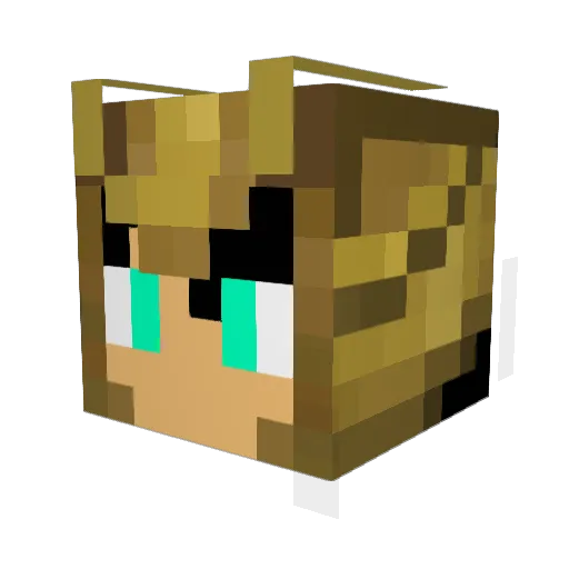 Rising_Wind Minecraft avatar head, 3D render