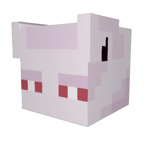 Riska_3 Minecraft avatar head, 3D render