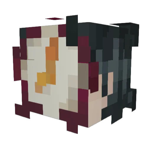 RiskyAsterisk Minecraft avatar head, 3D render