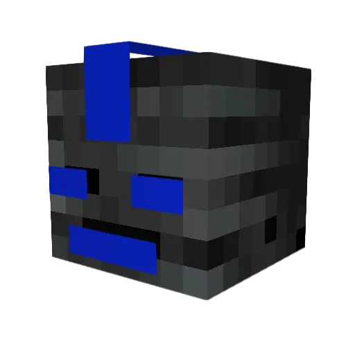 RiskyBiznu58 Minecraft avatar head, 3D render