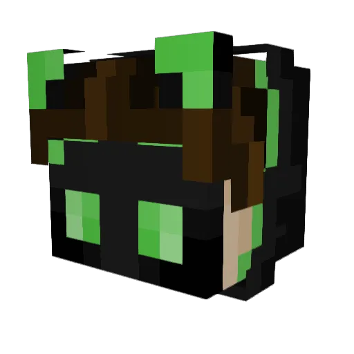 RiskyCoder Minecraft avatar head, 3D render