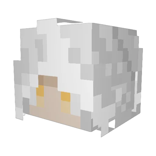 Riskyruby0 Minecraft avatar head, 3D render
