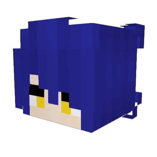 Rismabel Minecraft avatar head, 3D render
