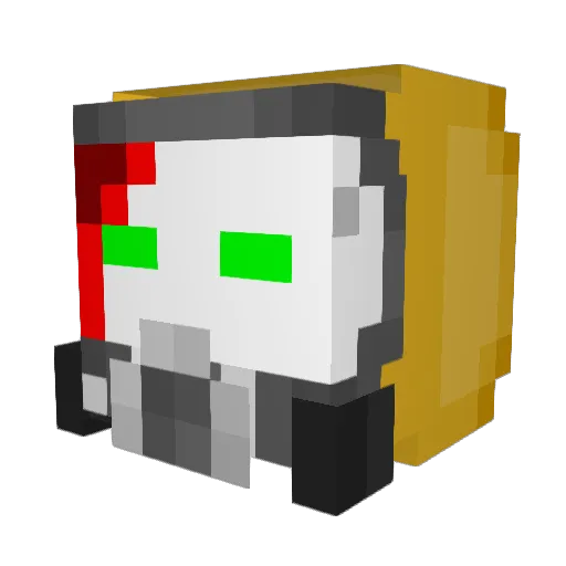 RispFC Minecraft avatar head, 3D render
