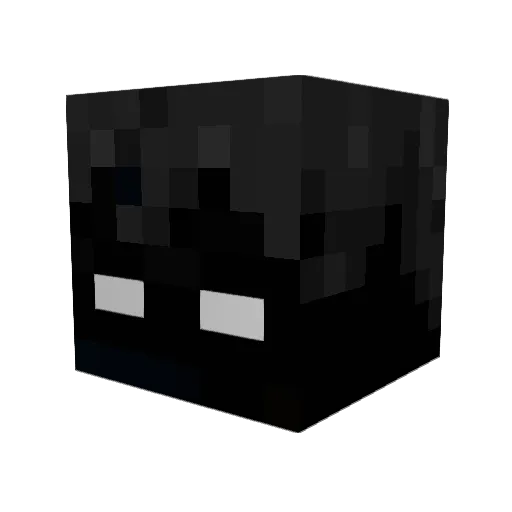 Risplinger Minecraft avatar head, 3D render