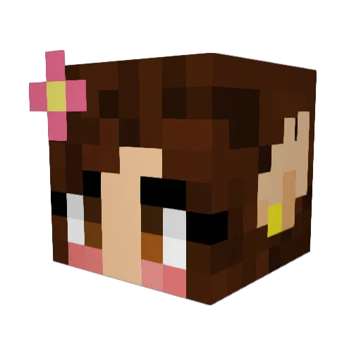 Rissa_Issa Minecraft avatar head, 3D render