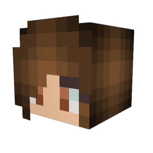 RissyTheFishy Minecraft avatar head, 3D render