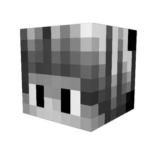 Rist15 Minecraft avatar head, 3D render