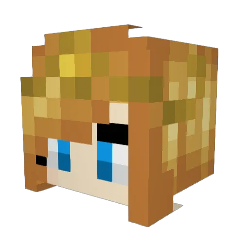 Ristora Minecraft avatar head, 3D render