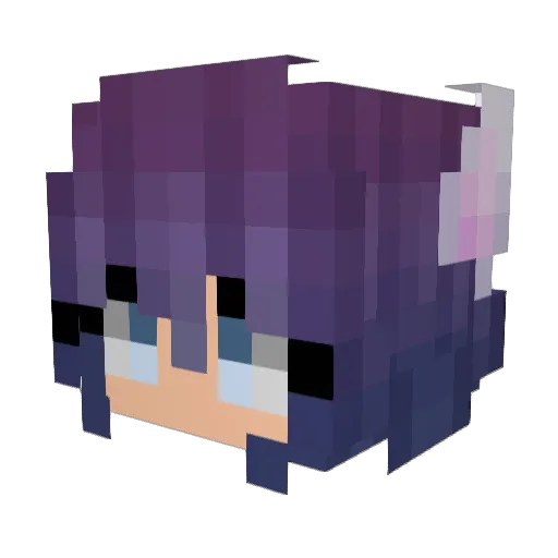 Rita0806 Minecraft avatar head, 3D render