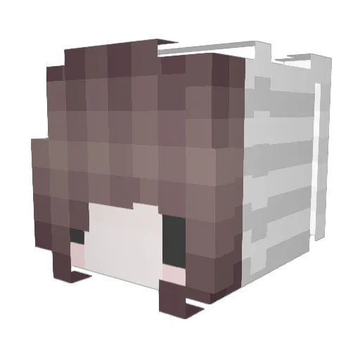 RitaMarmeladowa Minecraft avatar head, 3D render