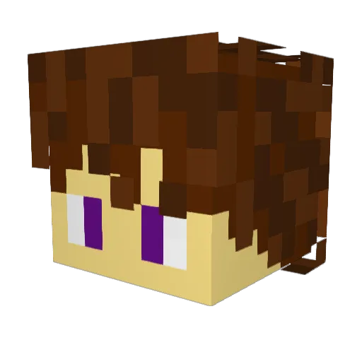 RitaStar Minecraft avatar head, 3D render