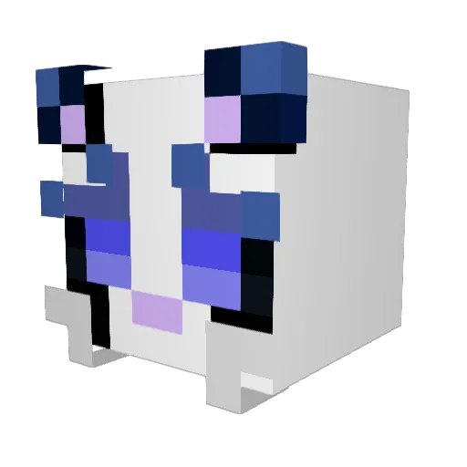 RitaSteve Minecraft avatar head, 3D render