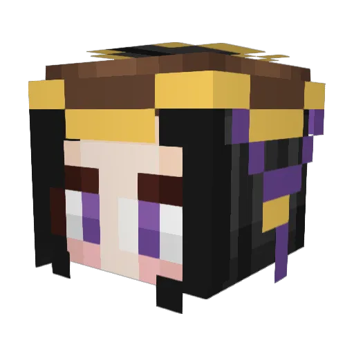 Ritexus Minecraft avatar head, 3D render
