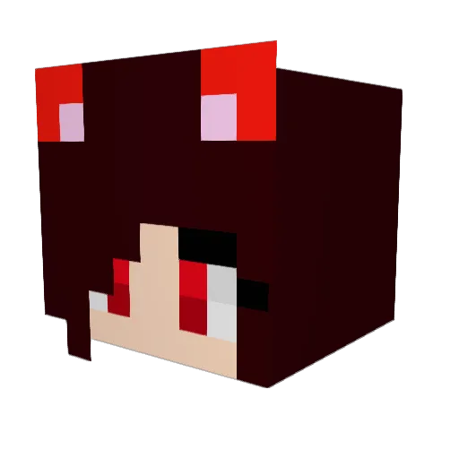 Rithian Minecraft avatar head, 3D render