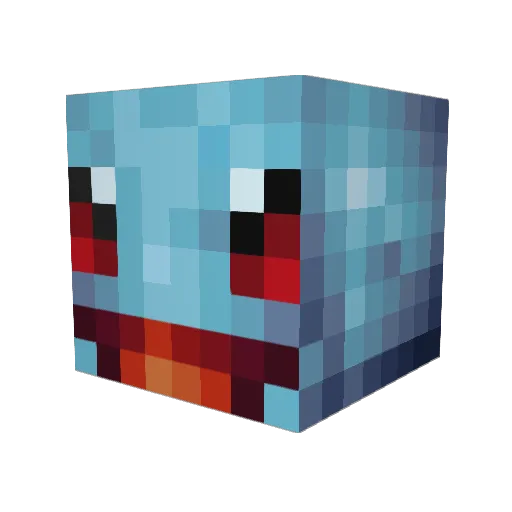 Ritik Minecraft avatar head, 3D render