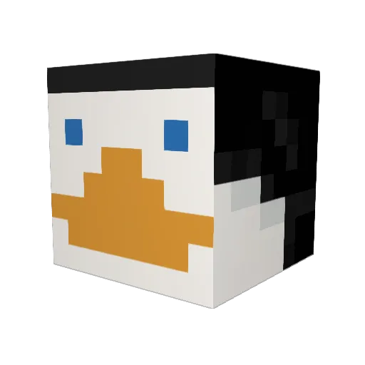 Ritlass Minecraft avatar head, 3D render