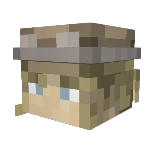 Rito0225 Minecraft avatar head, 3D render