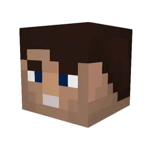 Ritorix Minecraft avatar head, 3D render