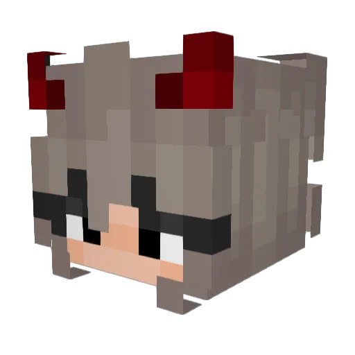 Ritoro Minecraft avatar head, 3D render