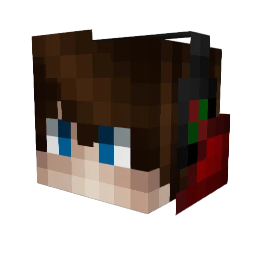 Ritorukanadian Minecraft avatar head, 3D render