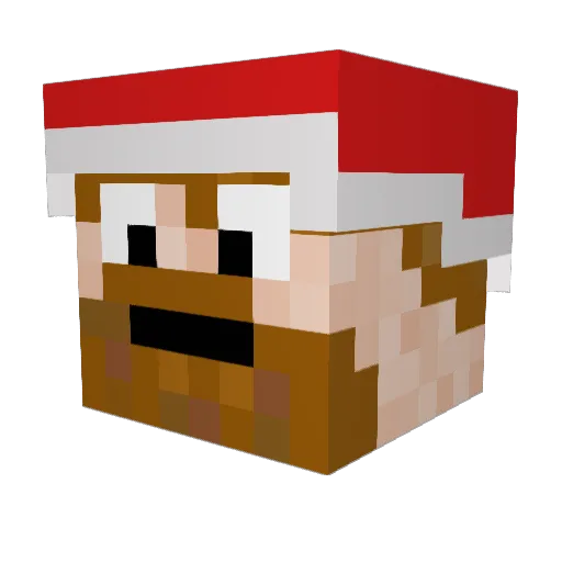Ritrack Minecraft avatar head, 3D render