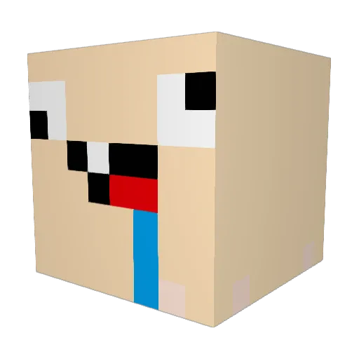 Ritrik Minecraft avatar head, 3D render