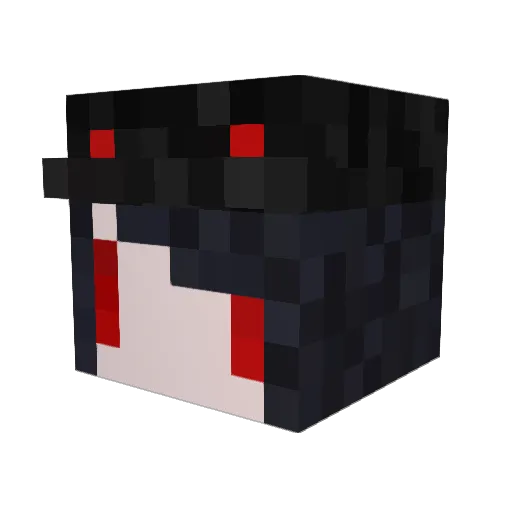Ritsu_Ritsu Minecraft avatar head, 3D render