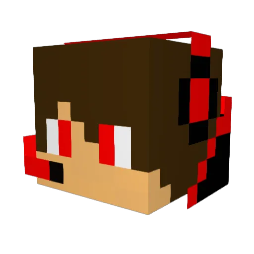 Ritsuki29 Minecraft avatar head, 3D render