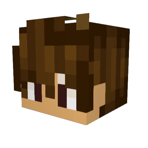 RitterErdmann Minecraft avatar head, 3D render