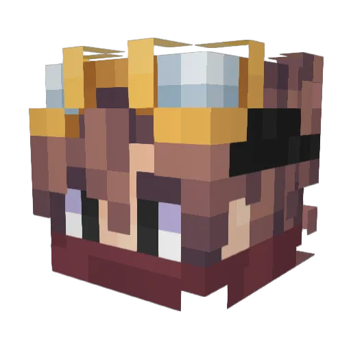 RitterJPT Minecraft avatar head, 3D render