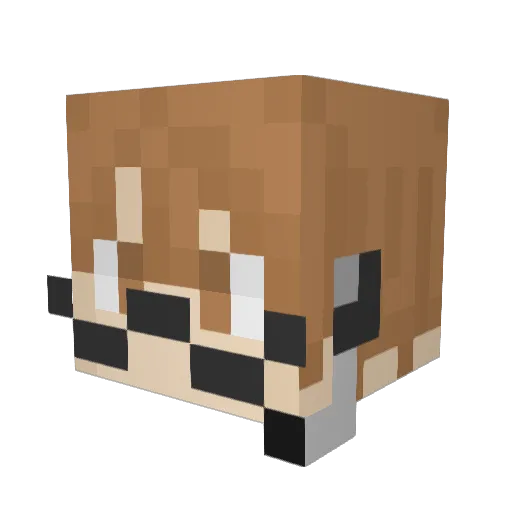 Ritu3333 Minecraft avatar head, 3D render