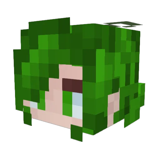 RitualGuy Minecraft avatar head, 3D render