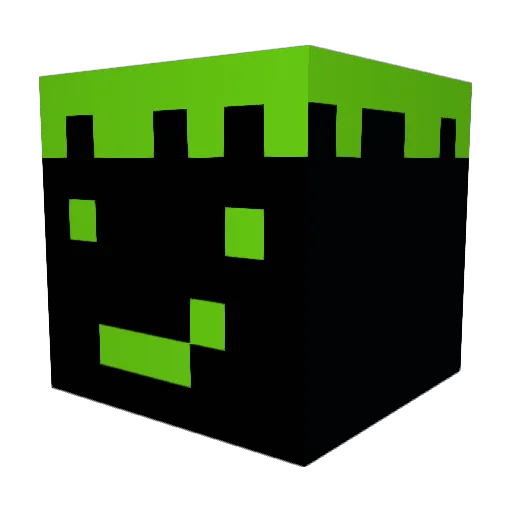 RitzelLP Minecraft avatar head, 3D render