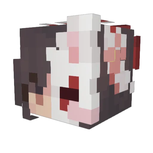 Ritzelmine Minecraft avatar head, 3D render