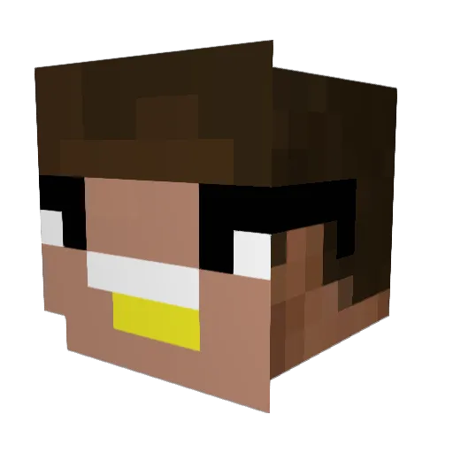 RitznRagz Minecraft avatar head, 3D render
