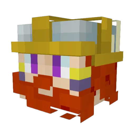 Ritzy_13 Minecraft avatar head, 3D render