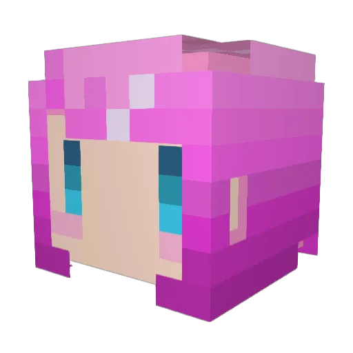 Riu_515 Minecraft avatar head, 3D render