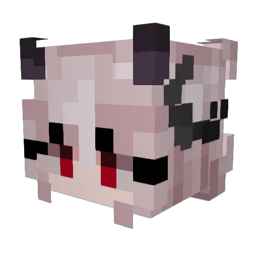 Riukki Minecraft avatar head, 3D render