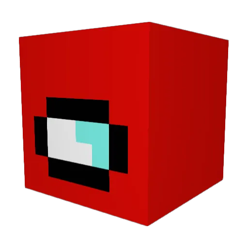 Riuos Minecraft avatar head, 3D render