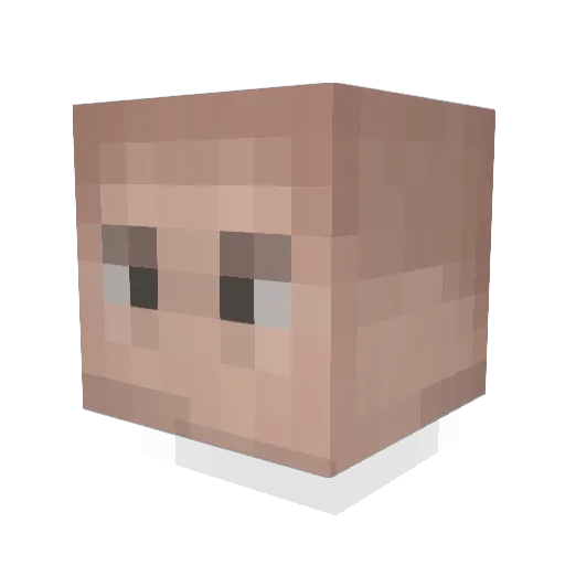 Riuss__ Minecraft avatar head, 3D render