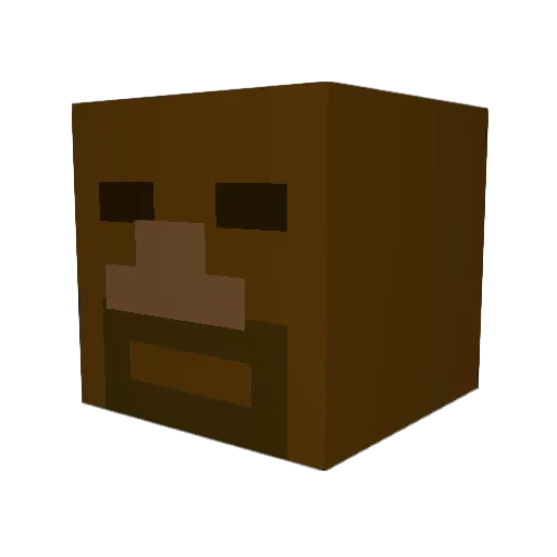 RivalMocha Minecraft avatar head, 3D render