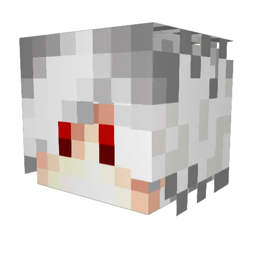 Rivardito Minecraft avatar head, 3D render