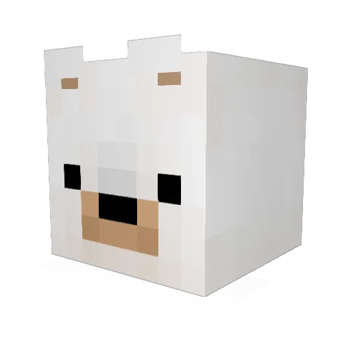 RivenDotEXE Minecraft avatar head, 3D render