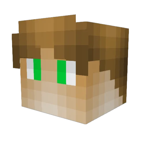 RivenMac Minecraft avatar head, 3D render